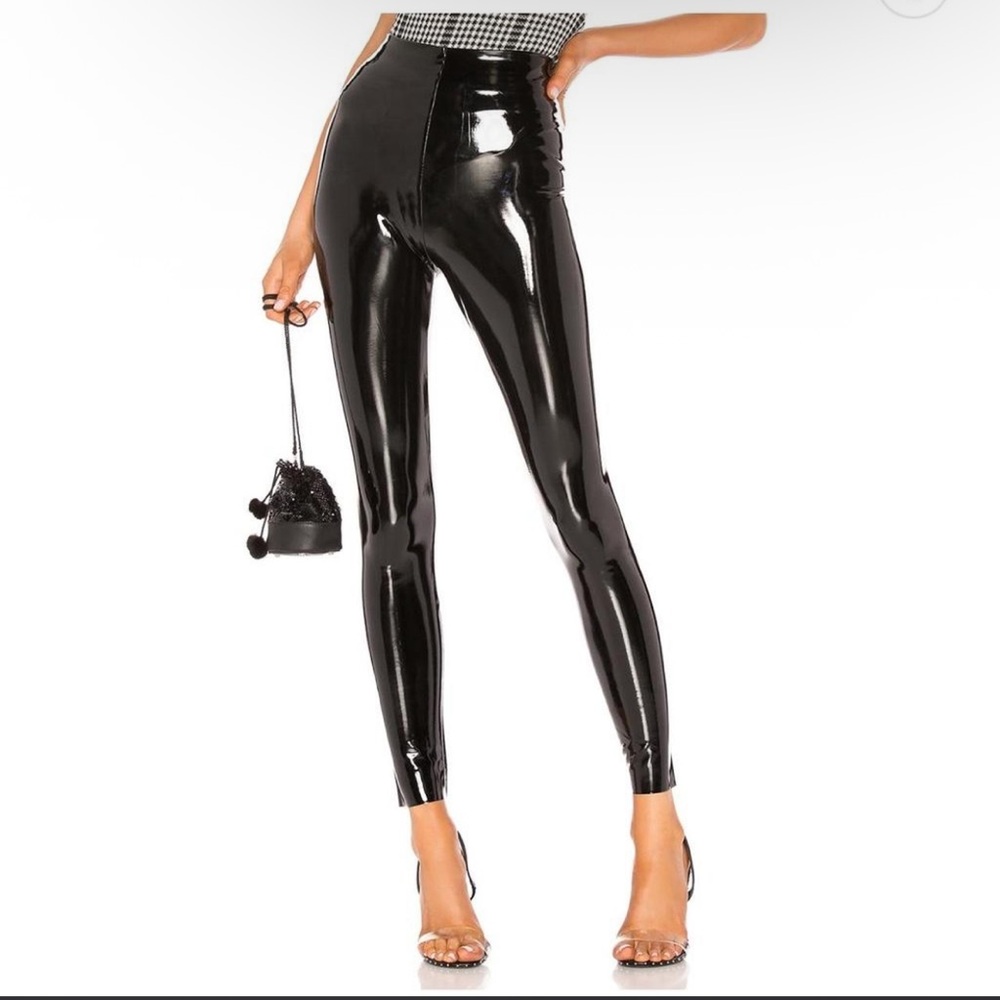 Commando Perfect Control Black Patent Leather Leg… - image 2